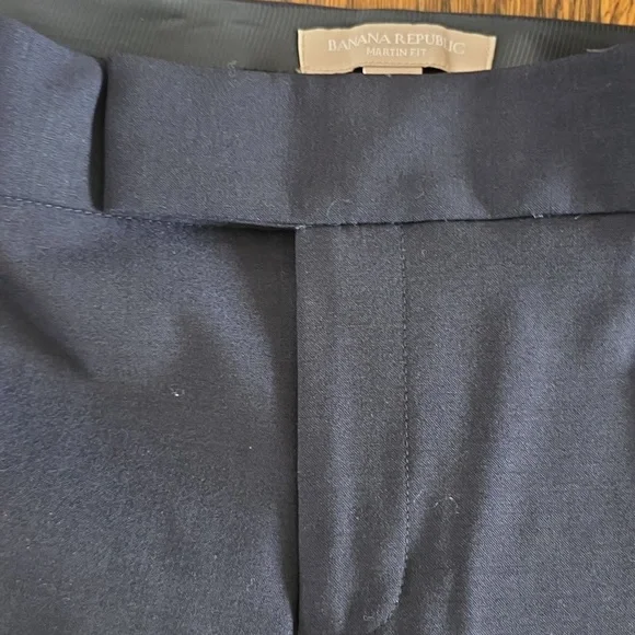 Banana Republic Martin Fit Navy Straight Leg Pants - Picture 7 of 13